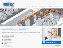 Tablet Screenshot of cadtech-gmbh.de